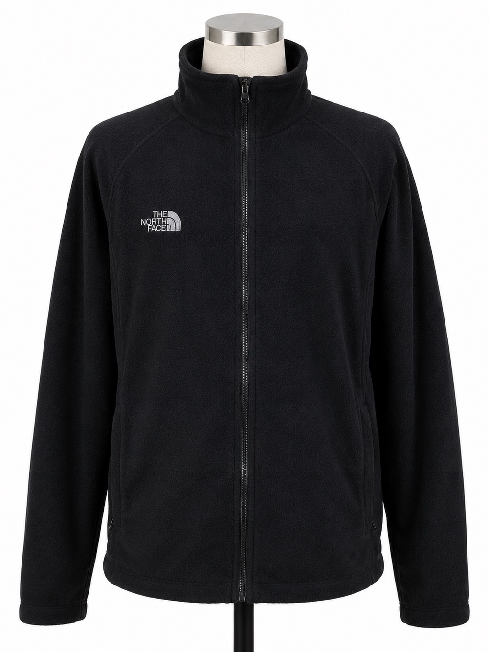 The North Face Summit Series Fleece Medium Black Full Zip Vintage Y2K